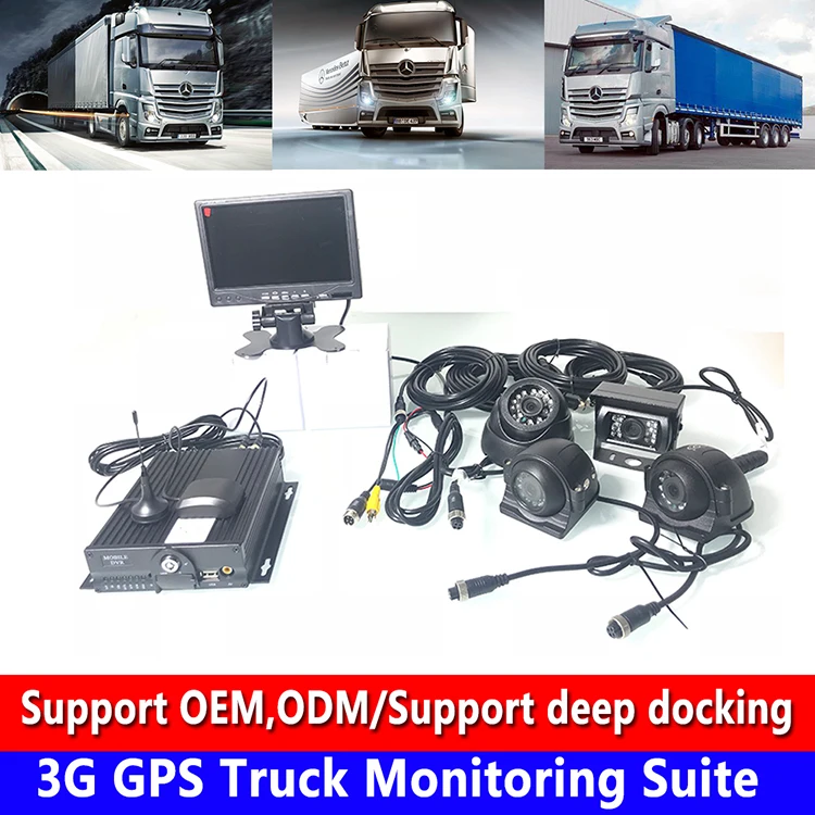 Cartão de Gravação Cíclica Vias Visão Noturna 3g Gps Caminhão Monitoramento Kit Colheitadeira - Maquinaria Pesada Ônibus Escolar Pal Ntsc hd sd 4 7 vias visão noturna 3g gps caminhão monitoramento