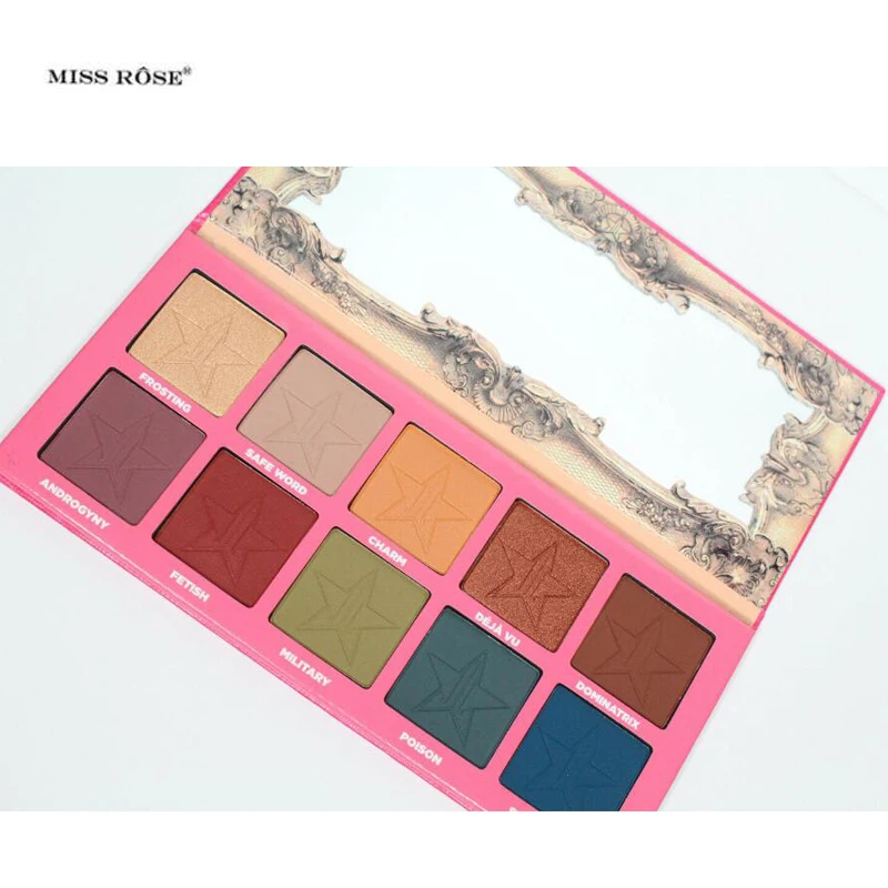 

24pcs/lot High Quality androgynys 10colors eyeshadow Five star eye shadow frost eyes highlighters makeup Matte DHL Ship