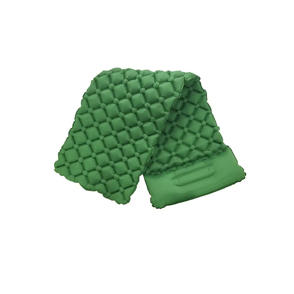 Хоббилан открытый надувной коврик ТПУ с подушкой пляжный коврик для пикника пляжное одеяло надувной матрас для наружного туризма альпинизмом - Цвет: green