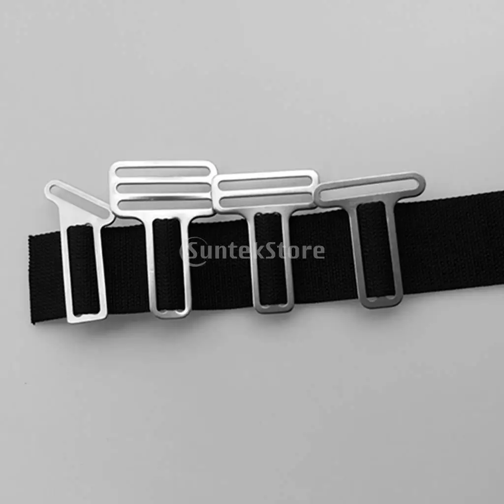 Heavy Duty 316 Stainless Steel Scuba Diving Weight Belt Keeper Retainer Stopper Slider Fits 5cm / 2' Webbing Strap