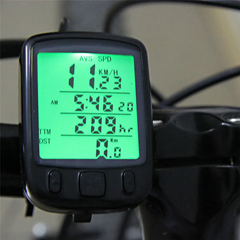 New Digital Speedometer Odometer LCD Waterproof Bike Bicycle Cycling