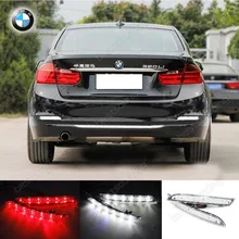 Clear Rear Bumper Reflector LED Reverse Brake Stop Light F30 F31 F34 F32 F33(CA182)