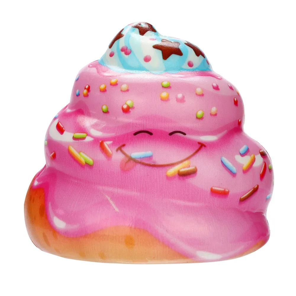 Squeeze soft Squishies Kawaii крем торт Poo медленно поднимающийся крем ароматический снятие стресса забавная игрушка в подарок Z0328