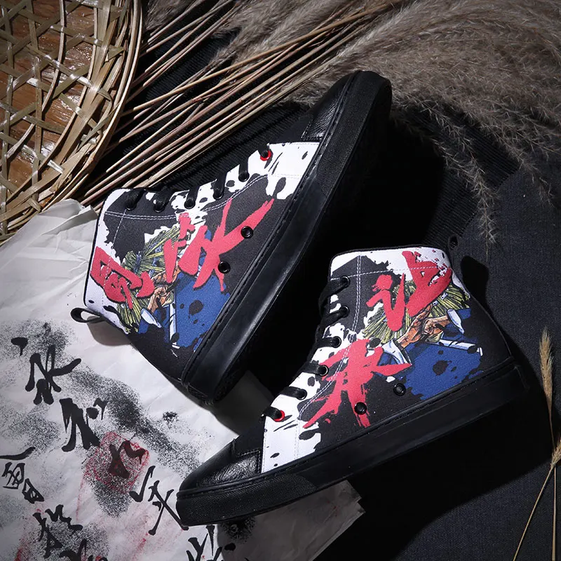 

IDX Kongfu wuxia chinese culture fashion original comfortable graffiti work shoes woman