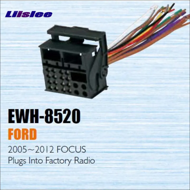

Liislee Car CD DVD Player Power Wire Cable Plug For Ford For Focus 2005-2012 Plugs Into Factory Radio / DIN ISO Female
