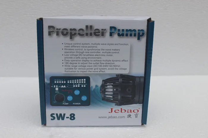 JEBAO wave maker Jebao WP-10 WP-25 WP-40 WP-60 волна, тем самым позволяя зернам раскрыться контроллер Powerhead насос для морских аквариумных wp10 WP25 WP40 - Цвет: SW-8