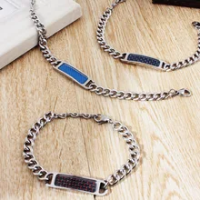 Браслет из титановой стали из углеродного волокна, ювелирные изделия и аксессуары, модные ювелирные браслеты