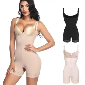 

Women Waist Trainer Shaper Corset Zipper Full Body Adjustable Underwear Bodysuit