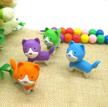 

Free ship!1lot=36pc!Creative cartoon cute dog animal rubber eraser/ stationery for children students/gift toy eraser