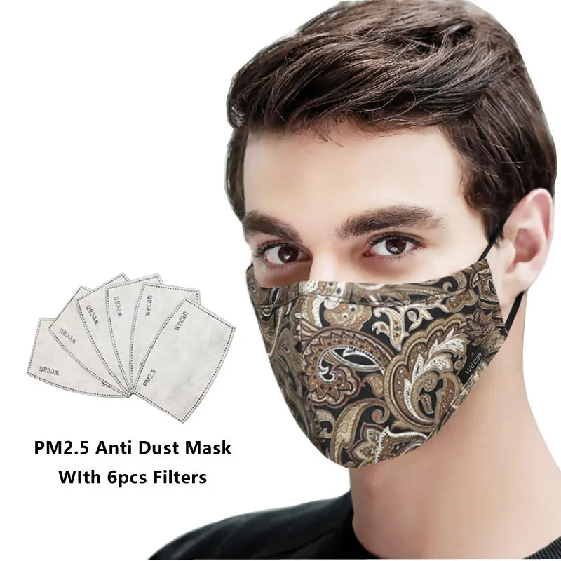 Kpop хлопковая черная маска для рта маски на рот маска для лица тканевая анти PM2.5 Пылезащитная маска с 6 шт. фильтр из активированного угля Корейская Маска Тканевая маска для лица