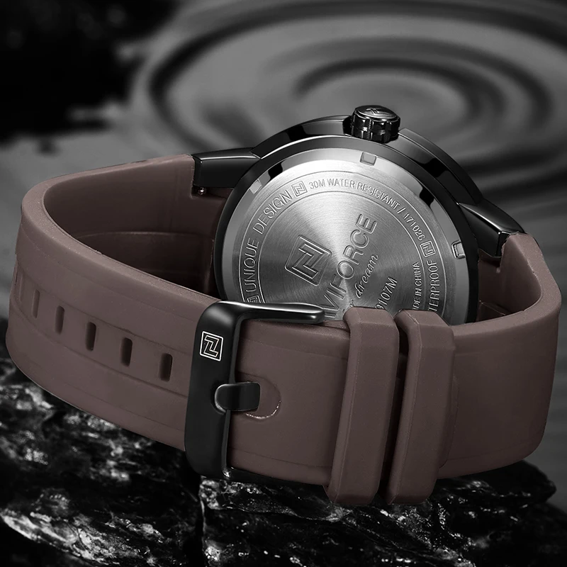 Watches Men NAVIFORCE Brand Fashion Sport Quartz Wrist Watch Men's Military Date Analog Waterproof
