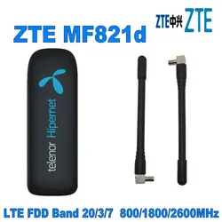 Zte MF821D 4 г LTE FDD USB модем pk MF821 плюс 2 шт. 4 г TS9 антенны