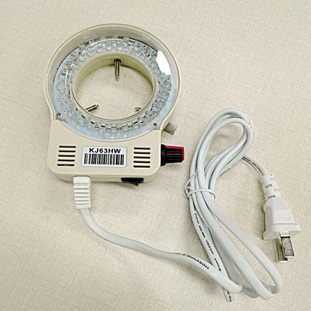 Microscope LED Ring Light 63mm Inside Diameter 56 pcs Lights Brightness