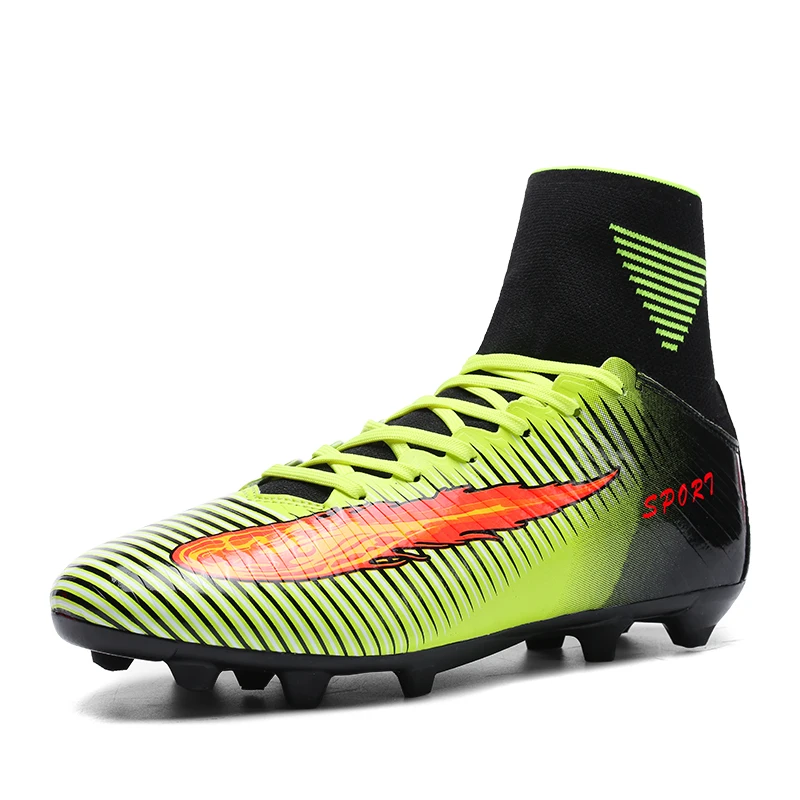 

Mans Soccer Shoes with Long Spikes New Arrival brand Boots Shoe Original Hot Men Original Boot High Top Traning Football Men