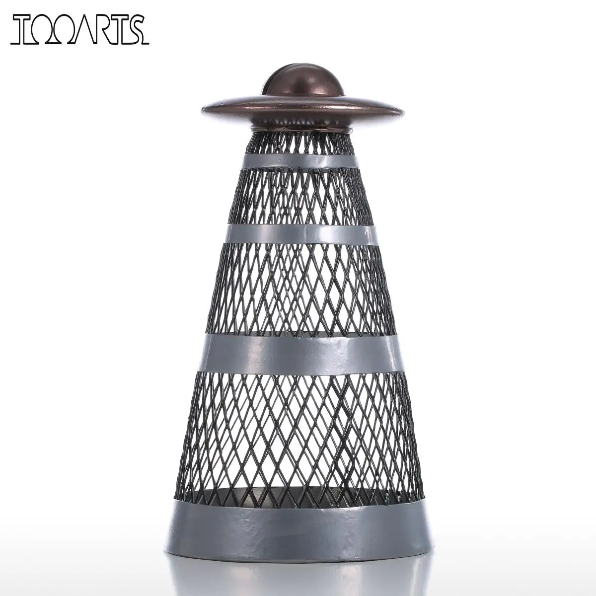 Денежный банк Tooarts UFO железный ручной работы в форме НЛО копилка для монет