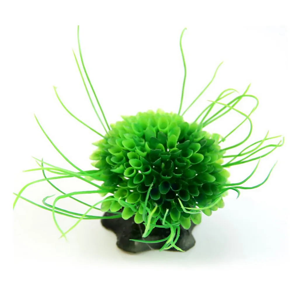 1 шт. 5 цветов пластиковые аквариумные растения чудо трава орнамент Декор Пейзаж для аквариума# F - Цвет: Светло-зеленый