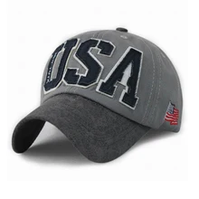Men and women casual baseball cap USA Affixed cloth Embroidered hat fashion flag caps 8color 10pcs/lots