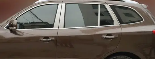 2007 2008 2009 2010 2011 2012 для Hyundai Santa Fe хромированная оконная отделка 22 шт. рамка Силла