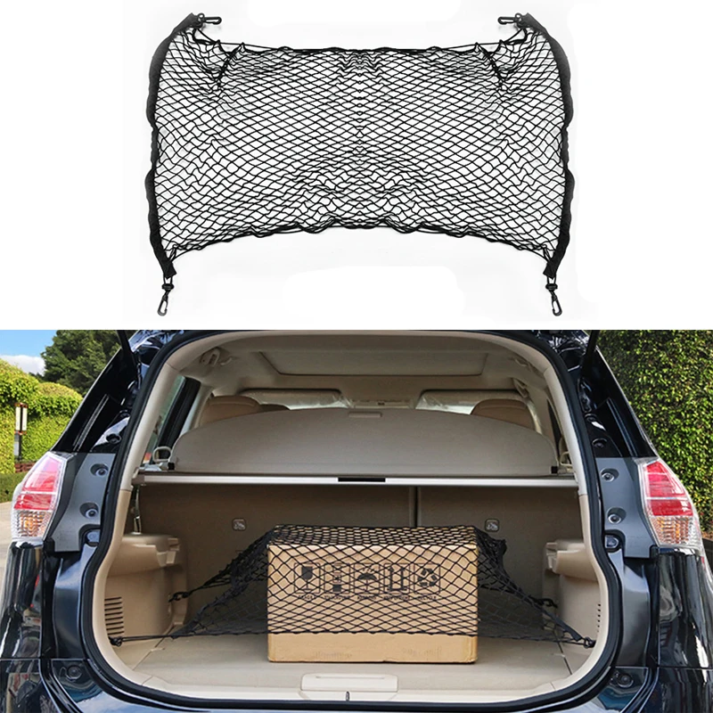 Car Trunk Storage Elastic Mesh Net 4 Hooks For Kia Rio K2 K3 Ceed Sportage 3
