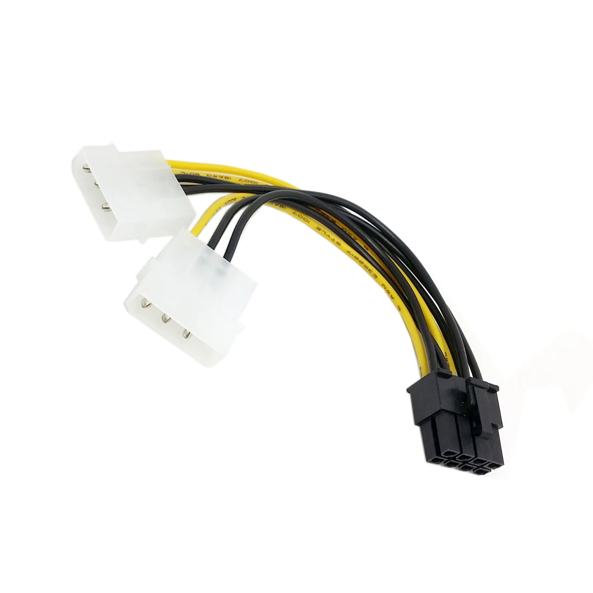 CYSM двойной Molex 4pin IDE/SATA 8 Pin PCI-E Мощность жильный кабель для Asus MSI VGA Видео