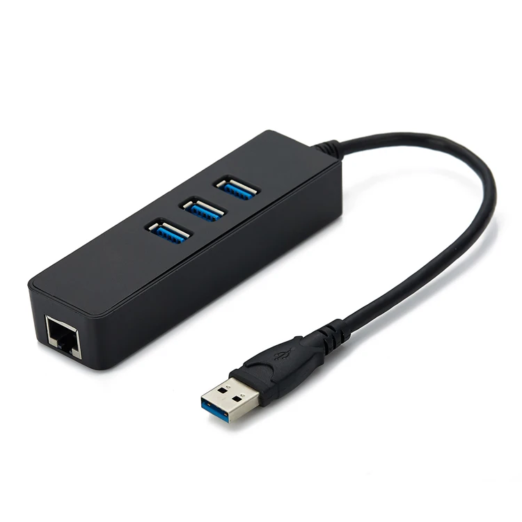 Basix USB Ethernet адаптер USB 3,0 сетевая карта для RJ45 Lan для Windows 10 Xiaomi Mi коробка 3 переключатель Ethernet USB - Цвет: USB3.0 3 ethernet