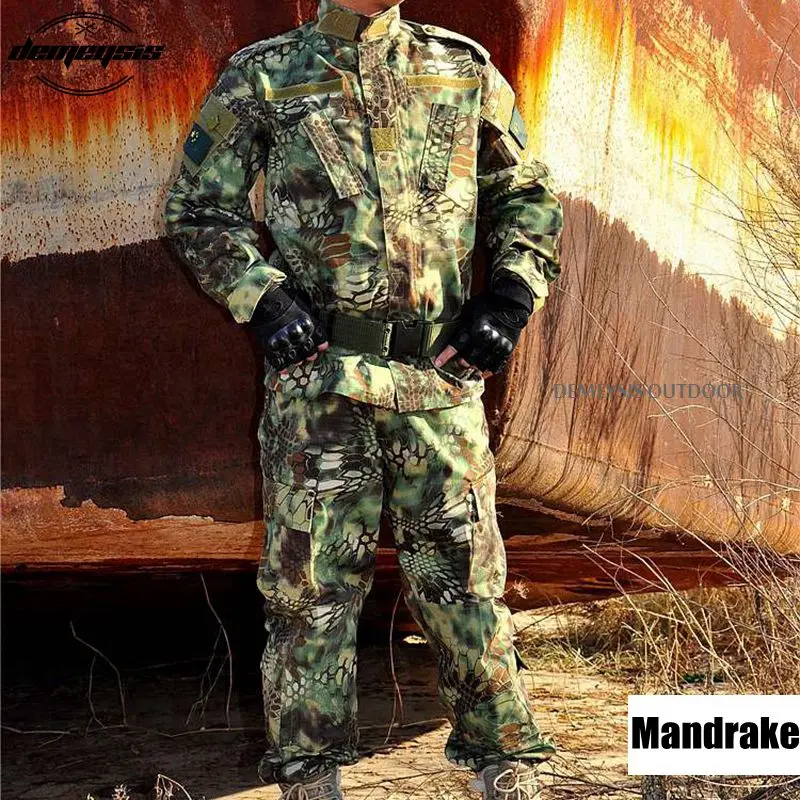  12 Colors Camouflage Military Tactical Suits Army Military Uniform Combat Airsoft Uniform Jacket + 