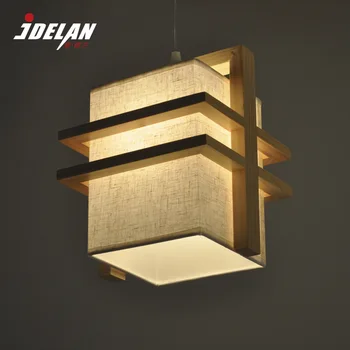 

Northern Europe Style Single/Double Head Coffee shop/ Resturant bar lamps wooden thinning wood E27 wood pendant lamps ZDD0100