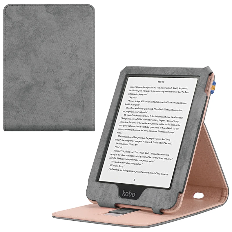 Умный кожаный чехол для KOBO Clara Clear HD 6 дюймов (2018) ультра тонкий ударопрочный Kobo с