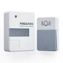 PANDUN беспроводной дверной звонок с ночным светом без светодиодный фонарь на батарейках умный дверной звонок 100-240 в дверной звонок с водонепроницаемая нажимная кнопка