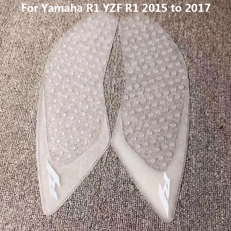 

YZF R1 R1S 15 16 17 18 Transpare Motorcycle Tank Traction Side Pad Gas Fuel Knee Grip Decal For Yamaha R1 2015 2016 2017 2018