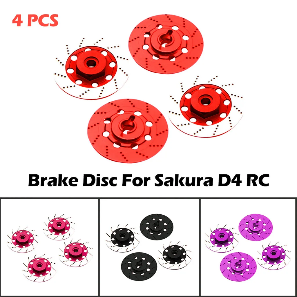 

Model parts for Sakura D4 CS 1:10 RC drift car 4 brake disc rotor rust drift flat sports car with metal brake disc 4 L0704