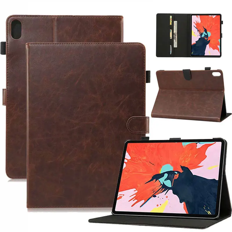 

Case for iPad Pro 11 2018 Retro PU Leather Wallet Flip Case Stand Tablet Smart Cover Auto Wake Sleep for iPad Pro 11 inch Case