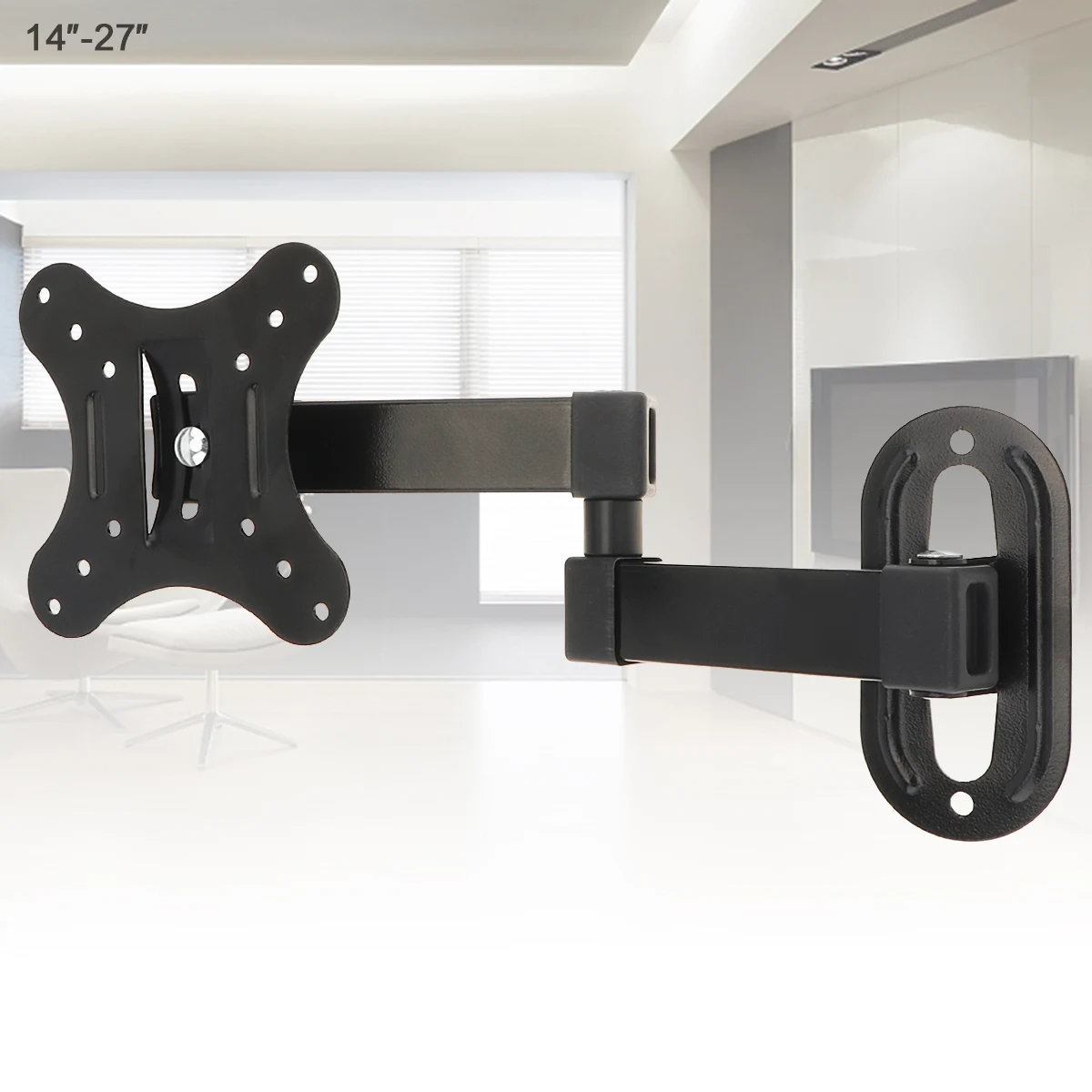 

Universal 10KG Adjustable TV Wall Mount Bracket Flat Panel TV Frame Support 15 Degrees for 14-27 Inch LCD LED Monitor Flat Pan