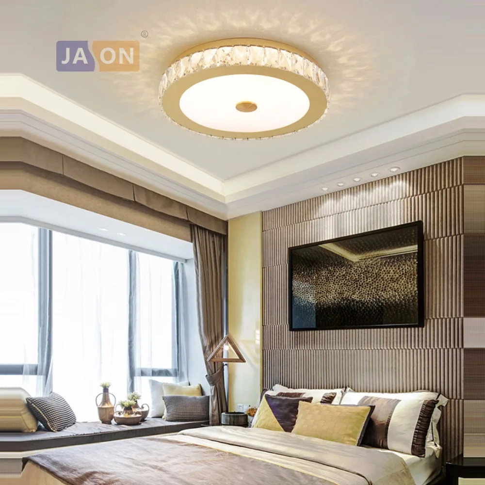 

LED Nordic Stainless Steel Crystal Acryl Round Square Chandelier Lighting LED Lamp LED Light For Foyer Bedroom