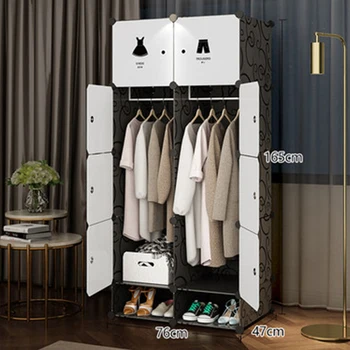 Bedroom organstorage furniture When the quarter wardrobe DIY Non-woven fold Portable Storage Cabinet bedroom furniture wardrobe simple fashion wardrobe non woven fabric steel frame reinforcement standing storage organizer clothes cabinet bedroom furniture