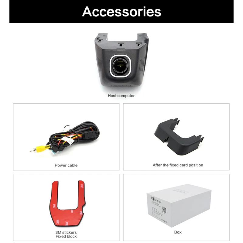 Junsun Car DVR Camera Video Recorder WiFi APP Manipulation Full HD 1080p Novatek 96655 IMX 322 Dash Cam Registrator Black Box