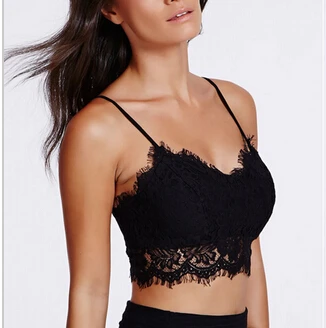 black bralette crop top