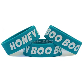 

300pcs One Inch Honey Boo Boo wristband silicone bracelets free shipping by DHL express