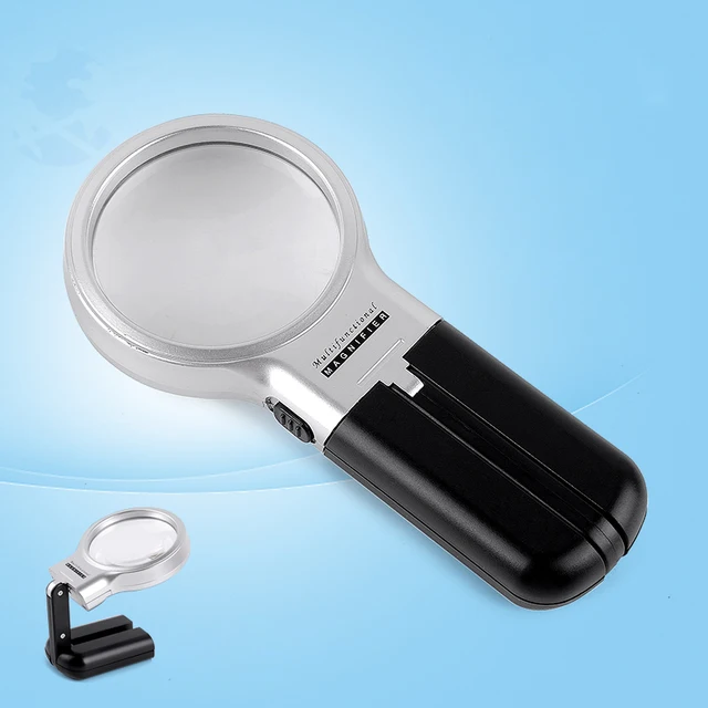 Wholesale 10 Pieces/Lot 3x Desktop Foldable Magnifier Hand Held