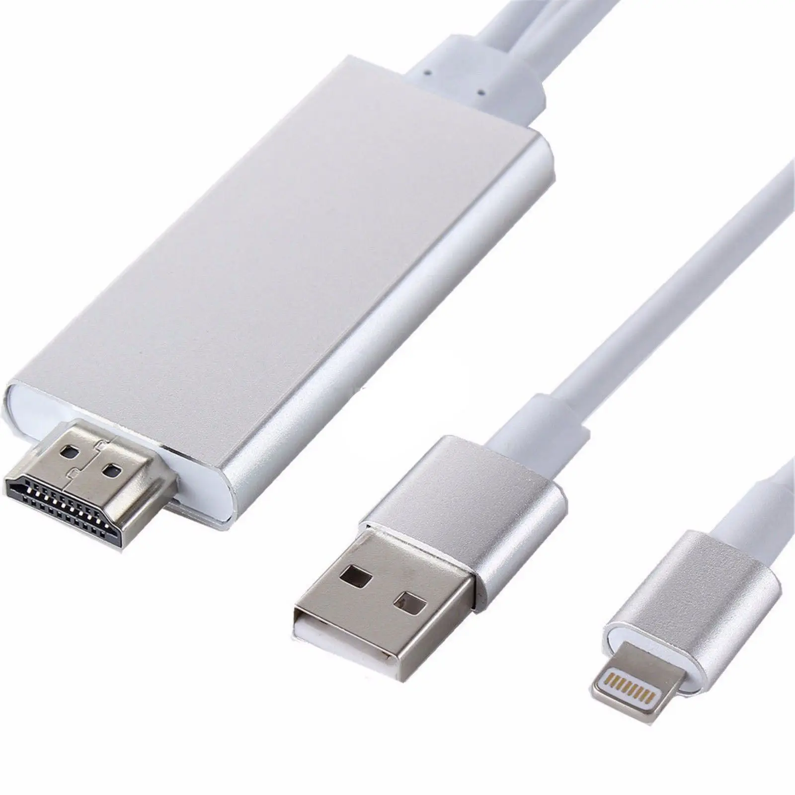 Кабель HDMI для Lightning/HDMI HDTV TV AV адаптер usb кабель 1080P iPad Air /iPad mini 2 3 4 iPhone X 8 7 6S Plus