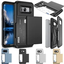 Original VERUS For Samsung Galaxy S8 / S8 Plus Case Rugged Armor Hybrid Semi Automatic Card Slot Wallet Cover Cases VRS Design
