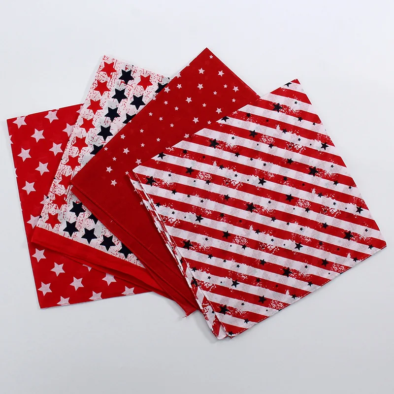 

100% Cotton Five-pointed star print Bandanas Women Men Basketball Hip Hop Sweatband Pirate Magic Bandana Cycling Scarf Headscarf