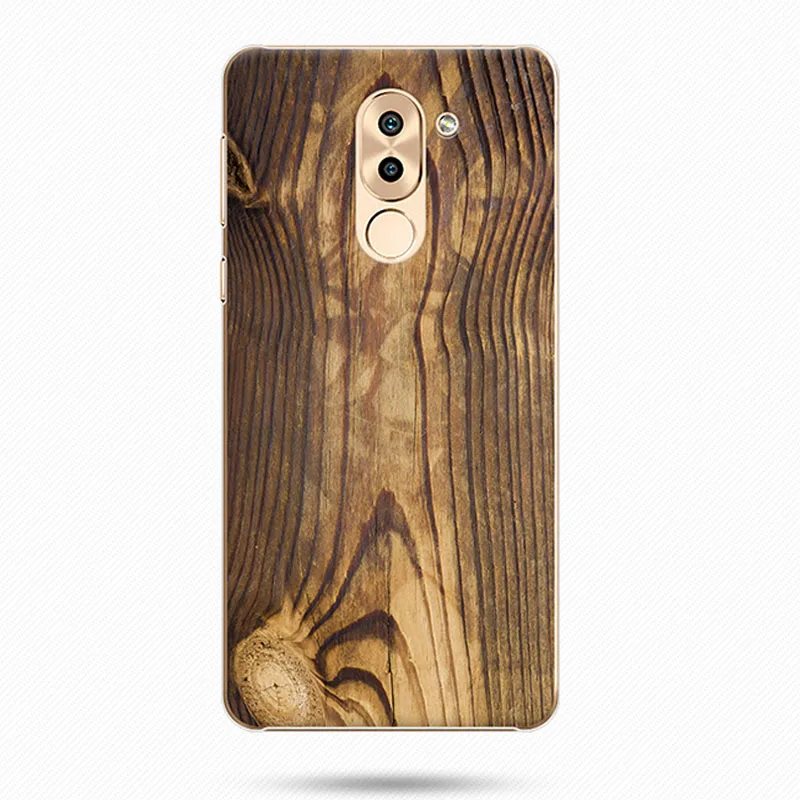 Жесткий 5 дюймов для Huawei Honor 6X Honor6X 6 X Casex Purecolor Новый Модный чехол с деревянной