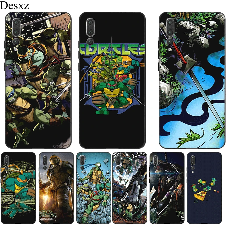 

Silicone Mobile Phone Case For Honor Note 10 9 7X 7C 8X 8C 7A 6A 8 Lite Cover TMNT Teenage Mutant Ninja Turtles Shell Bag