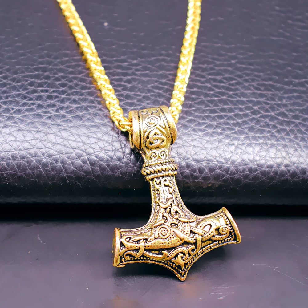 New Fashion Nordic Mythology Thor's Hammer Mjolnir Metal Pendant