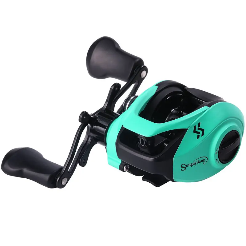 Sougayilang 2.1M 2.4M Fishing Rod and 12+1BB Casting Reel Combo Saltwater Carp Wheel Carbon Pole Sets Fishing Tackle