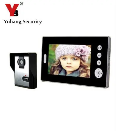 

YobangSecurity 2.4GHz Digital Wireless 7" Monitor TFT Video Door Phone Doorbell Video Entry Intercom System 1 Camera 1 Monitor