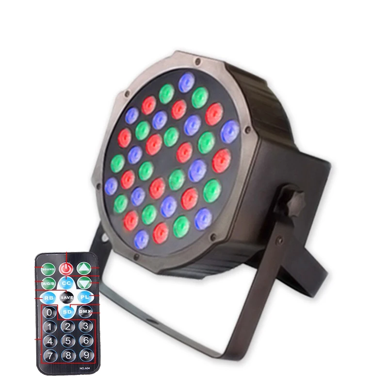 18 шт./лот 36*3 Вт RGB светодиодный светильник Par DMX512 Master Slave Flat Slim DJ оборудование для