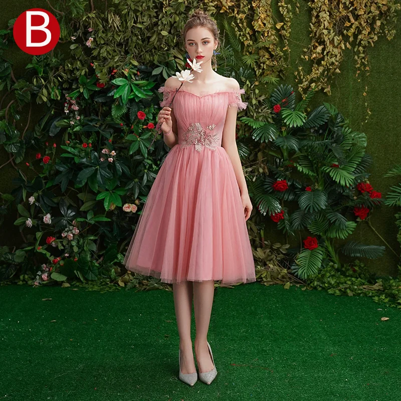 Красивое серое платье подружки невесты Emily короткое для женщин Vestidos Para Festa ТРАПЕЦИЕВИДНОЕ свадебное платье для выпускного вечера