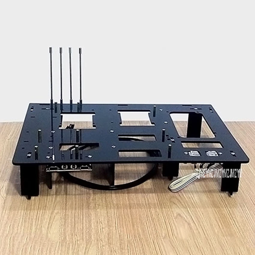 Черный DIY персонализированный акриловый корпус для настольного ПК чехол